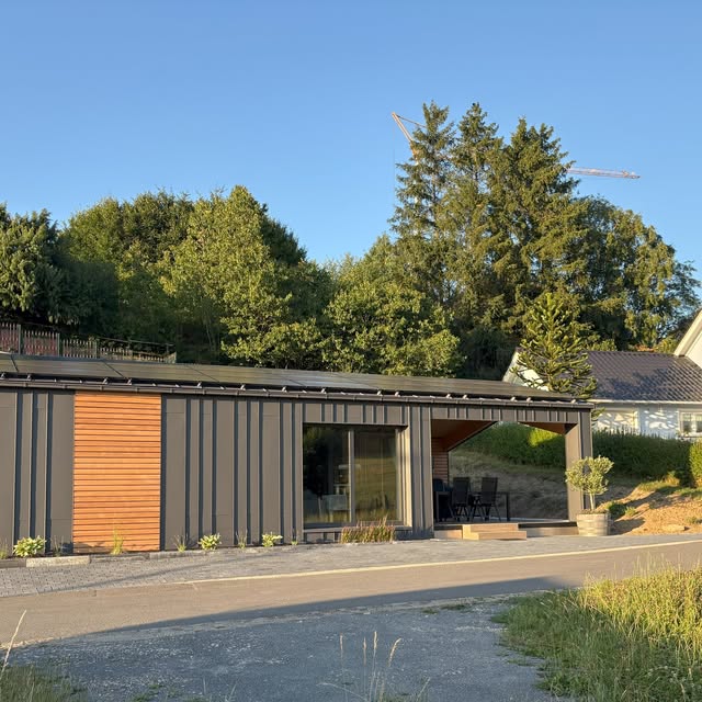 Modernes Wohnhaus in Holzrahmenbauweise